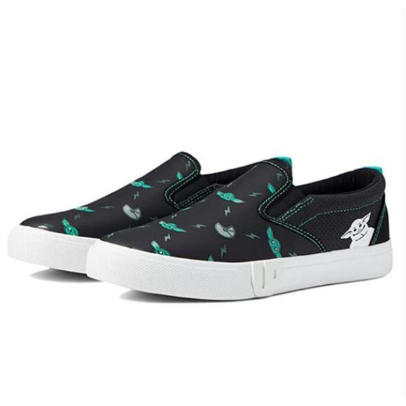 Ground Up Other - NWT Ground Up Star Wars Grogu Black Slip On Sneakers Men's Size 9